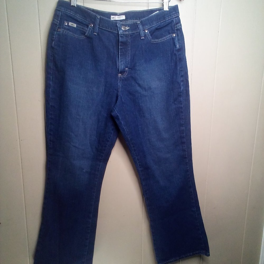 Lee Jeans 14 Short Relaxed Bootcut At The Waist Blue